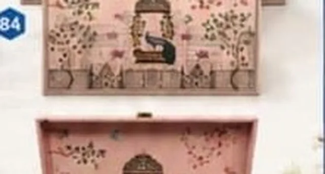 Maharaja MDF Box 3 Jar with Carry Bag, code NB-84