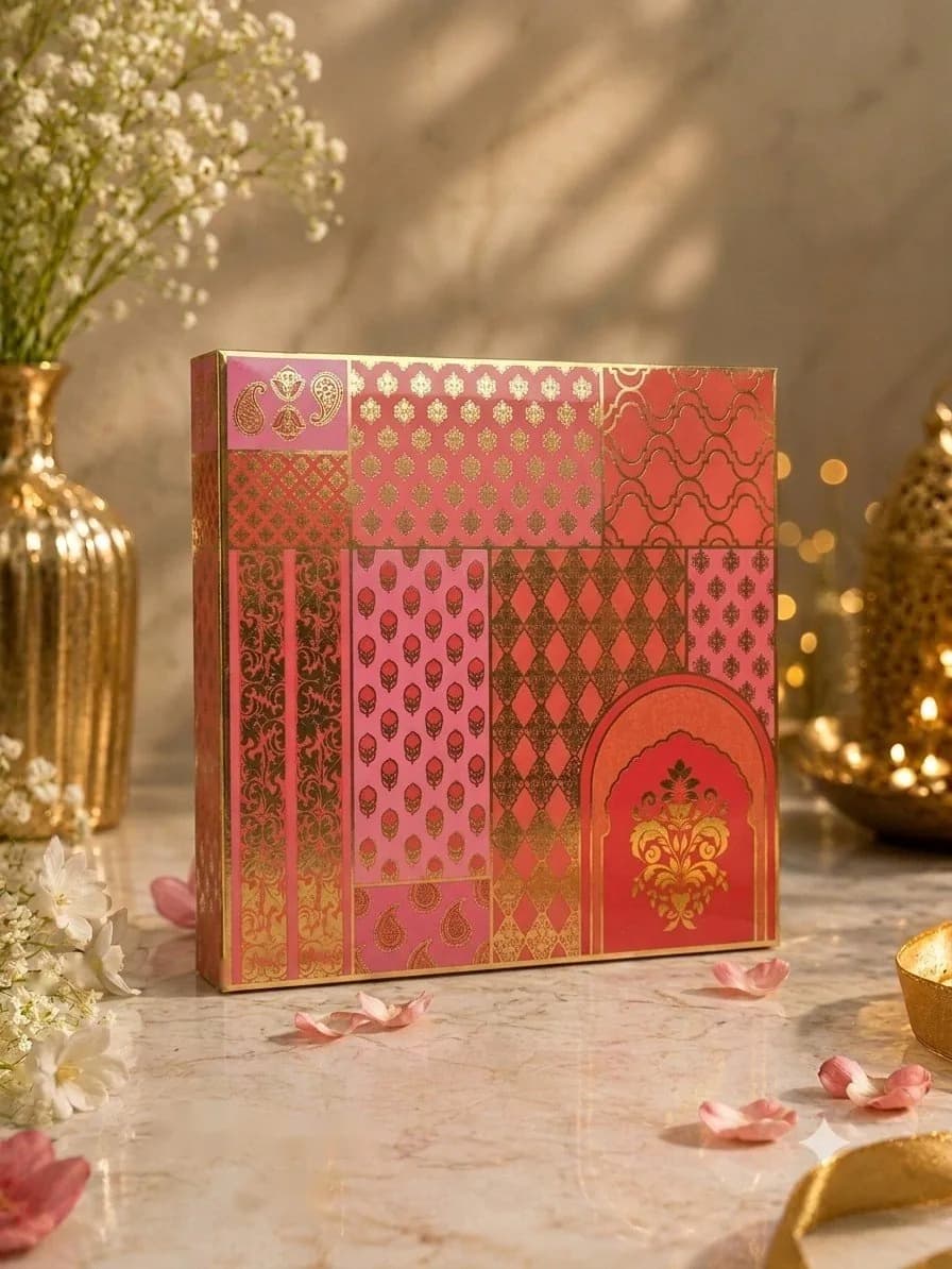 Gulabi Jharokha Mithai Box 500 g, code NB-M500-05